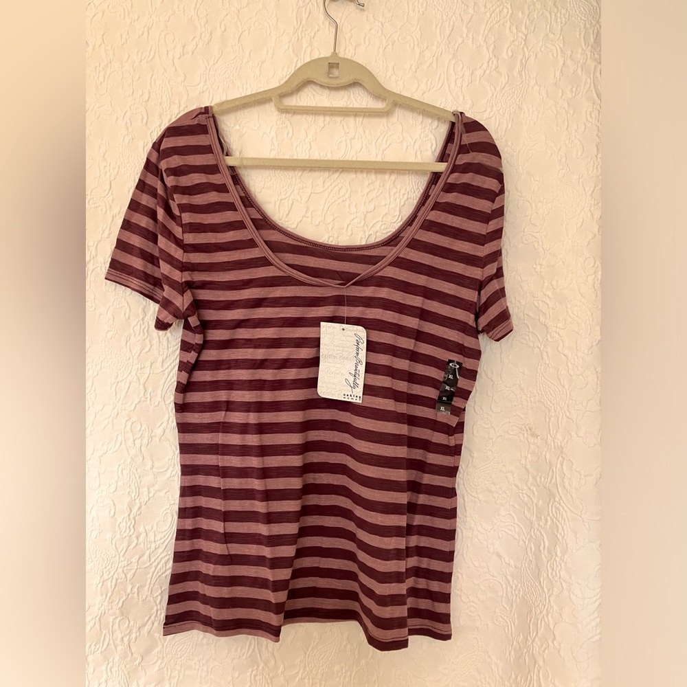 Oakley Striped Shiver Aubergine Shirt  XL NWT